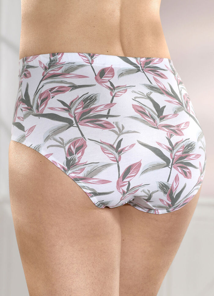 Viererpack Slips mit Floraldessin 