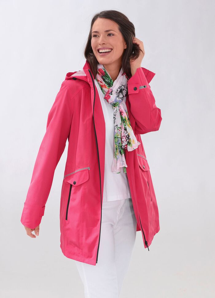 Funktions-Longjacke in 2 Farben HIMBEERE