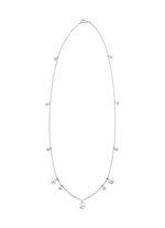 Halskette mit S&uuml;&szlig;wasser-Zuchtperlen und synth. Zirkonia 