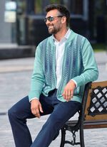 Gemusterte Jacke in 2 Farben MINT