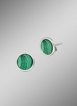 Powerful Stone Ohrstecker mit Malachit 