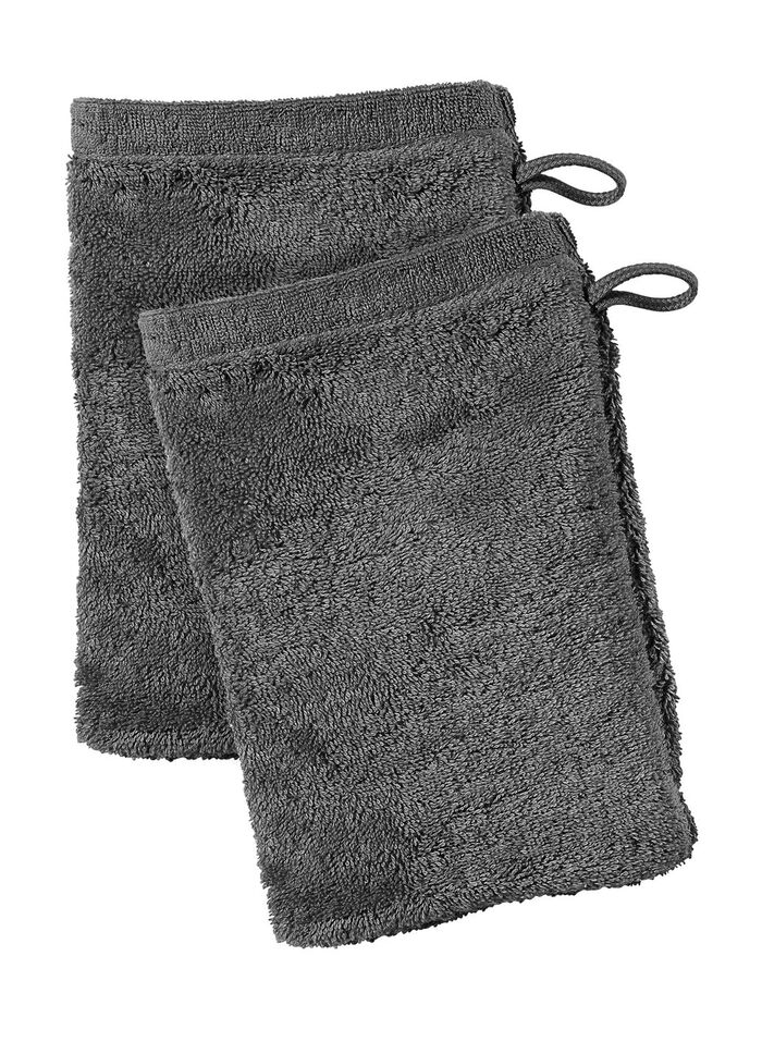 Walkfrottier-Serie aus reiner Baumwolle ANTHRAZIT UNI