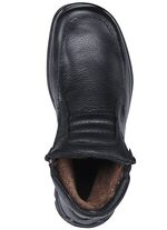 GINO GALANTE, gef&uuml;tterte Herren-Boots, Winterschuhe, mit Lammfell SCHWARZ