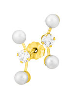 Reizende Ohrstecker mit Süßwasser-Zuchtperlen 