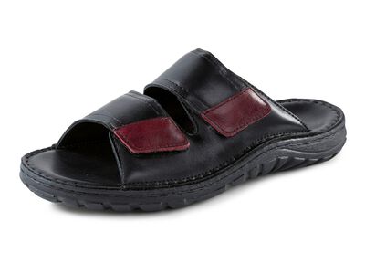 GINO GALANTE, klassische Herren-Pantoletten, aus Leder 