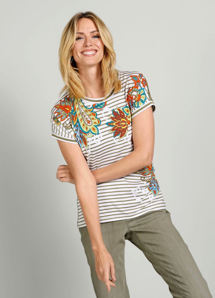 Shirt mit Mustermix-Motiv 