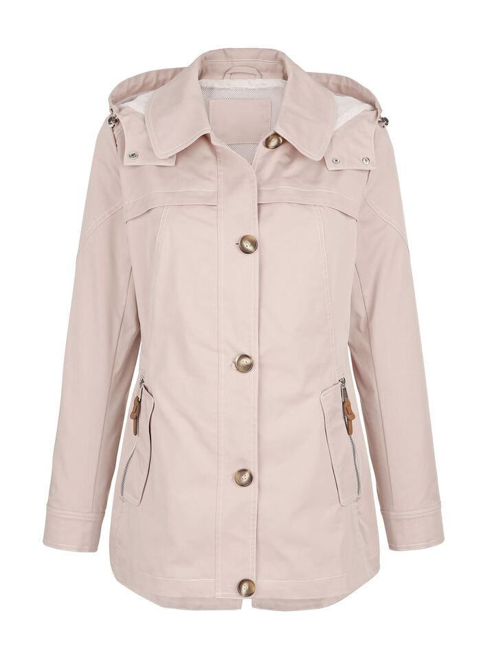 Jacke mit abnehmbarer Kapuze 