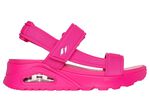 SKECHERS Sandale aus dehnbarem Textilmaterial PINK