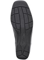 Waldl&auml;ufer Slipper aus krokogepr&auml;gtem Leder SCHWARZ