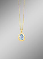 Wundervoller Tropfen-Anh&auml;nger mit Ankerkette 