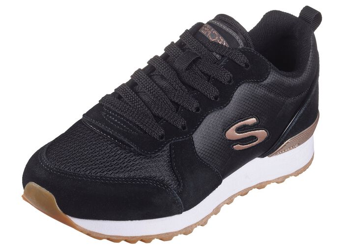 SKECHERS, sportliche Damen-Sneaker, aus Leder, Synthetik und Mesh 