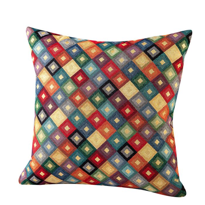 Farbenfrohe Kissenbez&uuml;ge mit Rei&szlig;verschluss BUNT