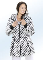 Funktions-Longjacke mit originellem Tropfendessin 