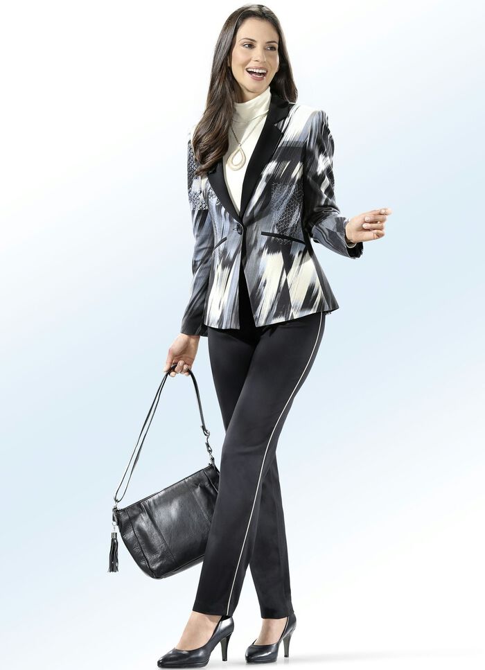 Blazer mit Inkjet-Druck 