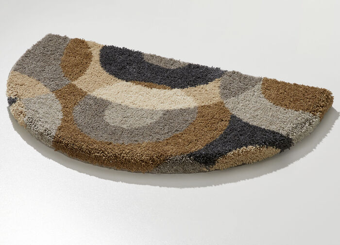 Barfußweiche Badgarnitur von Grund BRAUN-TAUPE