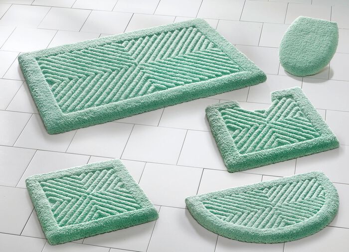 Kombifreundliche Badgarnitur, ideal f&uuml;r Allergiker KARIBIKGR&Uuml;N