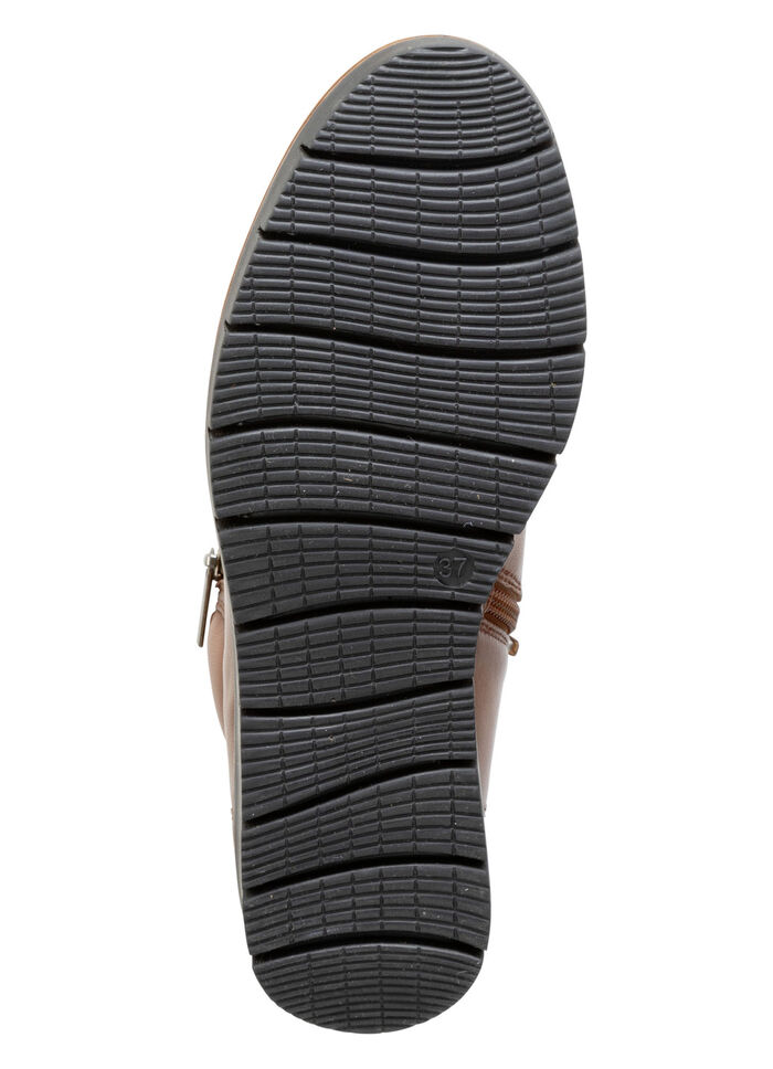 ELENA EDEN Schnür-Bootie mit gepolstertem Schaftrand BRAUN