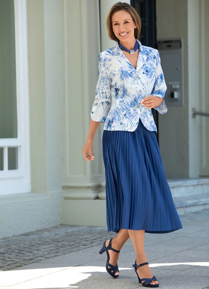 Plissee-Rock mit breiter Passe 