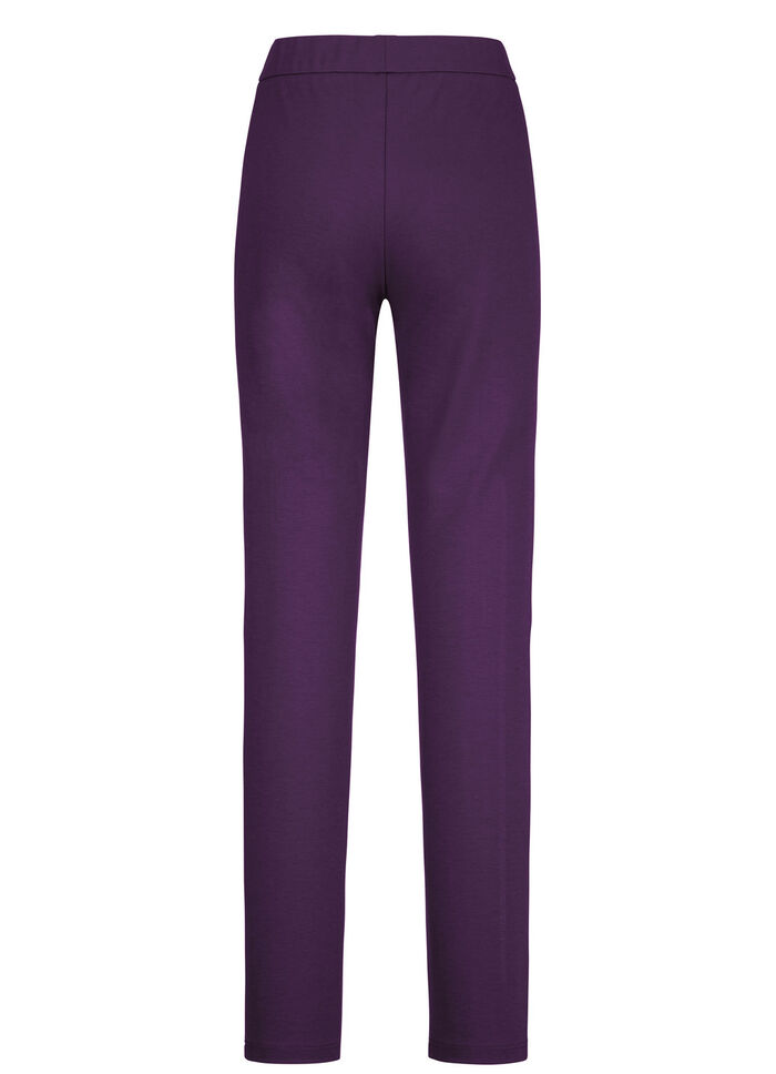 Hose mit figurgünstiger Teilungsnaht BROMBEER