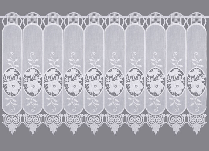 Kurzstore mit Blumen in Macramé-Spitze 