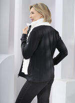 Fleecejacke im aktuellen Materialmix 