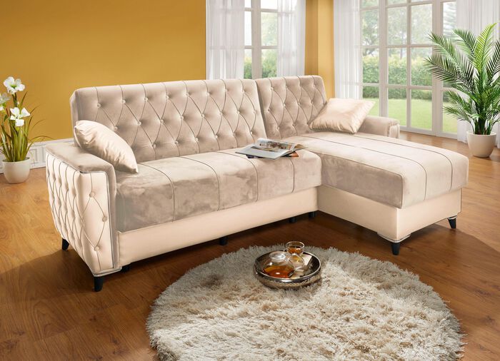 Polsterm&ouml;bel mit Bettkasten und Liegefunktion 