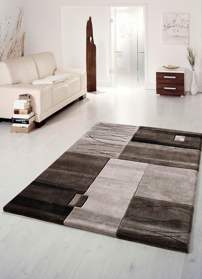 Brücken, Galerie und Teppiche mit handgeführtem Konturenschnitt BRAUN