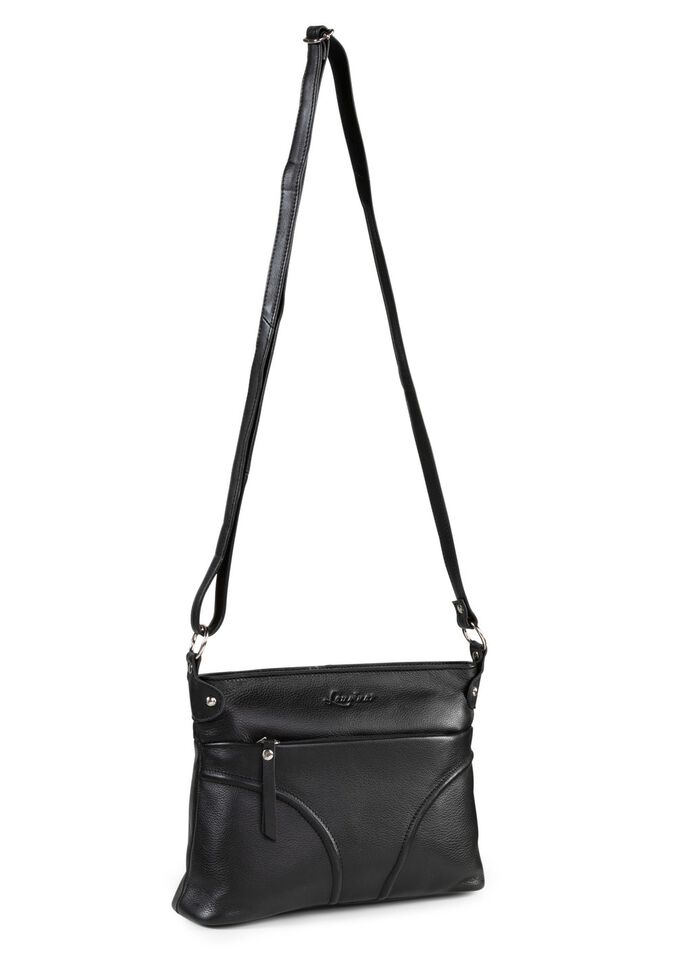 Laurina, Tasche, Damen, mit verstellbarem Umh&auml;ngeriemen SCHWARZ