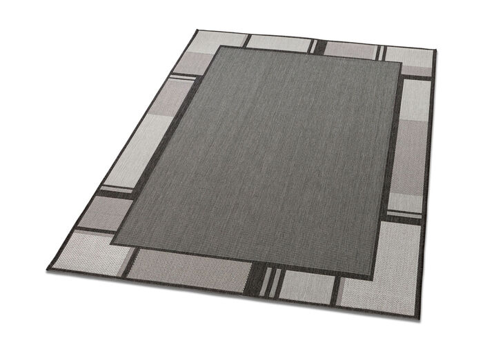 Pflegeleichte Teppiche für den Innen- und Außenbereich  ANTHRAZIT-SILBER