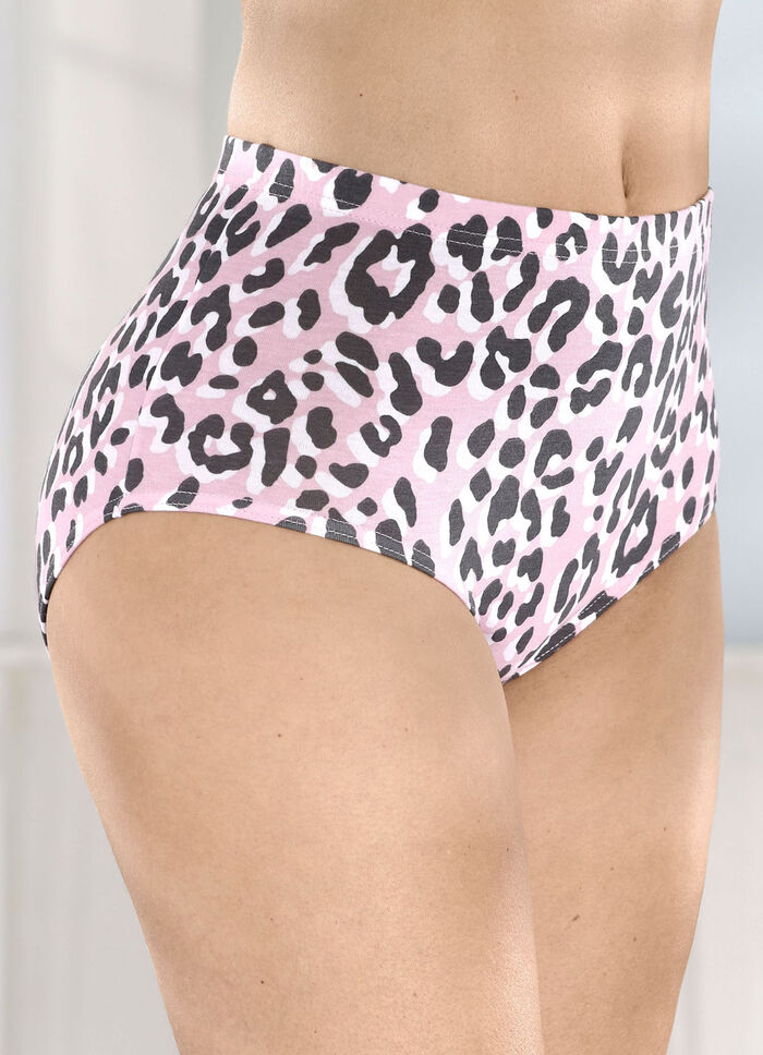 Viererpack Slips mit hübschem Raubtierdessin 