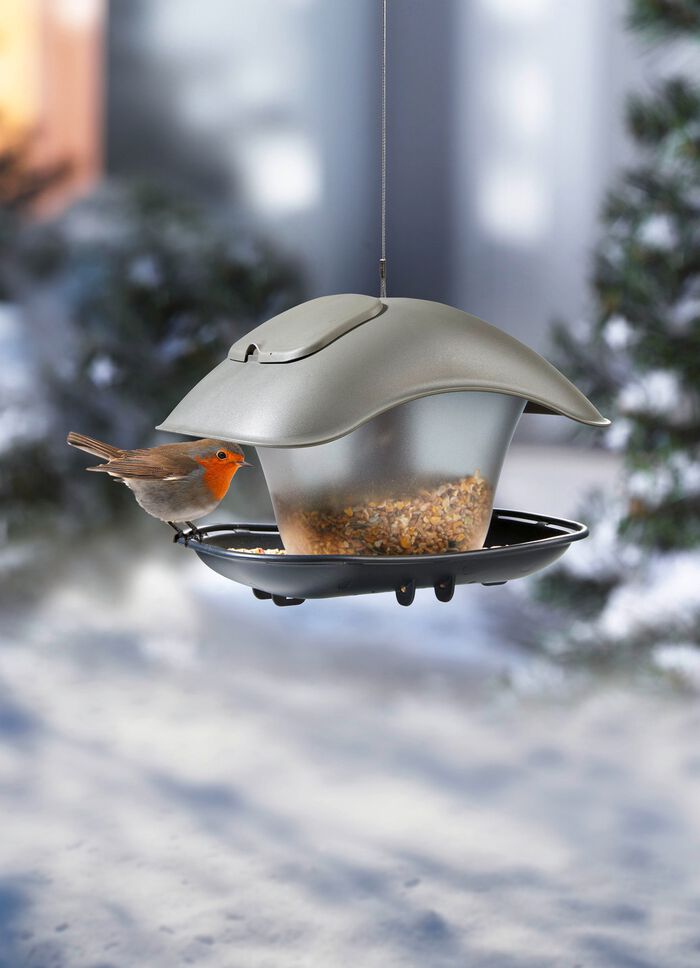 Futterhaus Square aus wetterfestem Kunststoff 