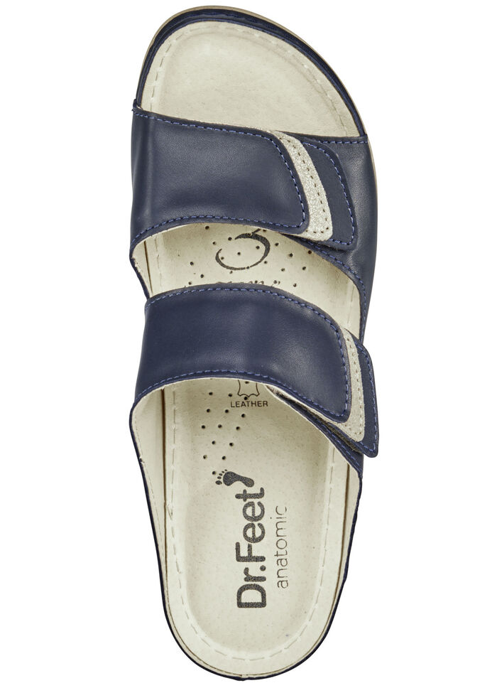 ELENA EDEN Pantolette mit Kontrast-Einsätzen MARINE