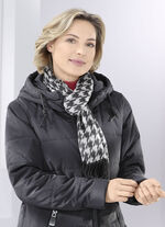 Schal mit Hahnentritt-Dessin 