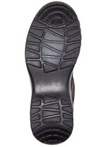 ELENA EDEN Schn&uuml;rschuh aus teilweise gepr&auml;gtem Nubukleder SCHWARZ-BURGUND