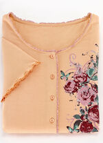 Zweierpack Nachthemden aus nachhaltigem Baumwollanbau 1X APRICOT, 1X FLIEDER