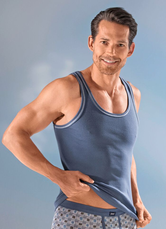 Viererpack Sportjacken aus Feinripp, uni 