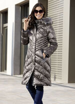 Mantel mit abnehmbarer Kapuze 