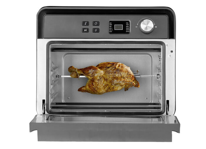 Hei&szlig;luftofen zum Backen und Frittieren 