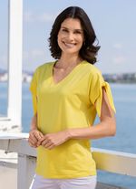 Shirt mit Bindeband in 2 Farben 