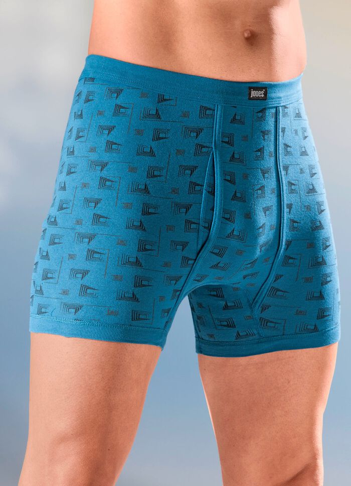 Viererpack Unterhosen aus Feinripp, allover dessiniert 