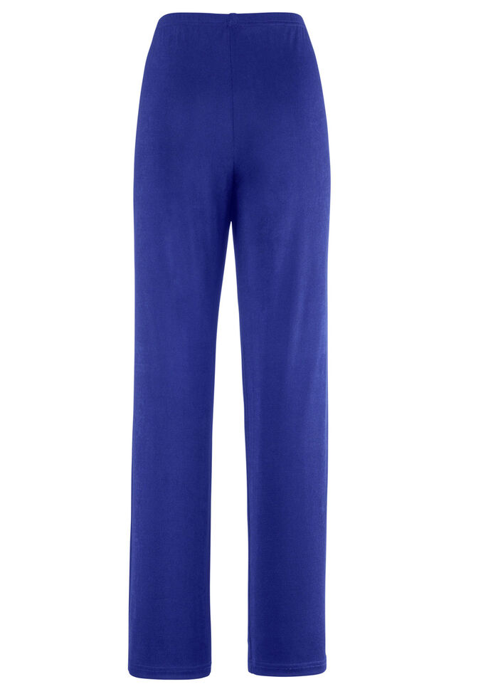 Hose mit edlem Glanz ROYALBLAU