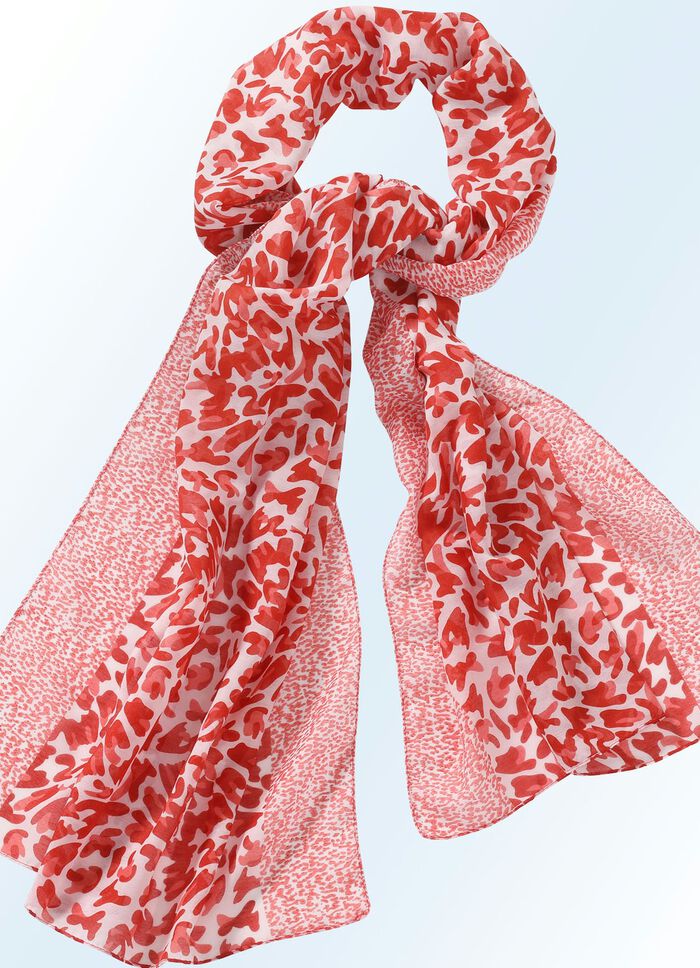 Schal mit modischem Raubtierfell-Dessin 