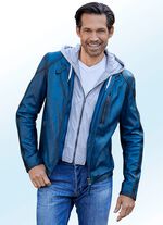 Lederkurzjacke mit abtrennbarem Sweateinsatz 