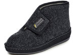 Gef&uuml;tterte Herren-Hausschuhe, mit Schurwolle ANTHRAZIT-SCHWARZ