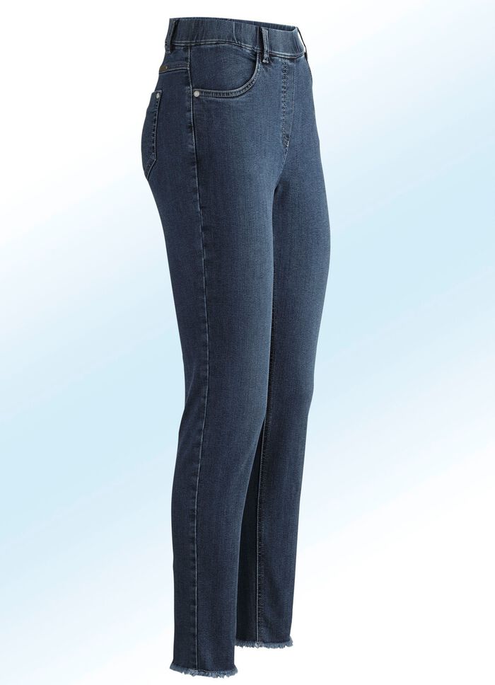 Magic-Jeans mit angesagtem Fransensaum 