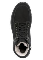 Schn&uuml;r-Boot in modernem Design SCHWARZ