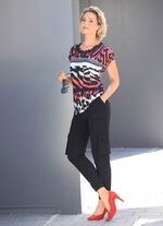 Shirt mit Kontrast-Schriftzug 