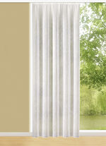 Flammgarn-Store mit Automatikfaltenband CREME