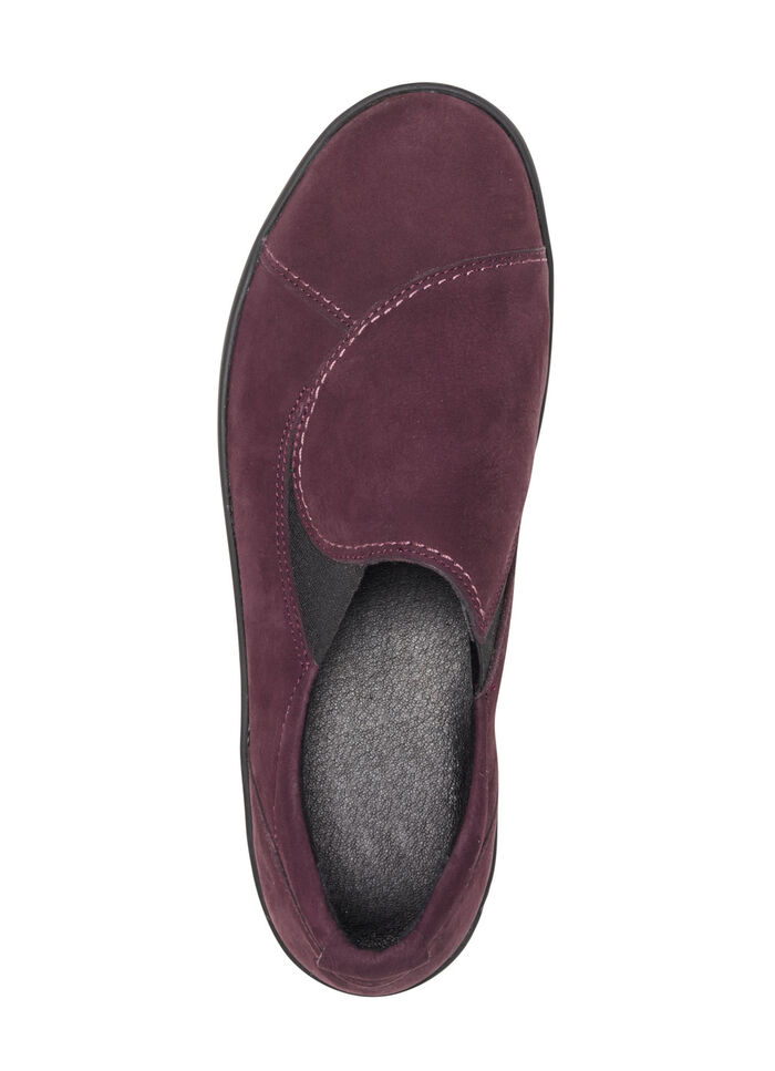 ELENA EDEN Slipper aus Nubukleder BURGUND