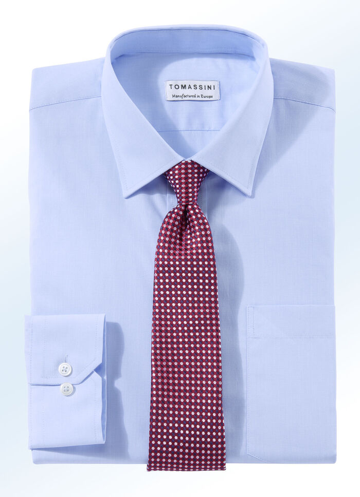 Bügelleichtes Hemd in 6 Farben  BLEU